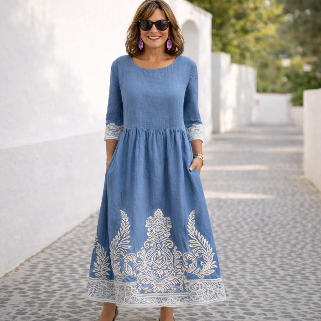 Nelia | Vestido maxi floral