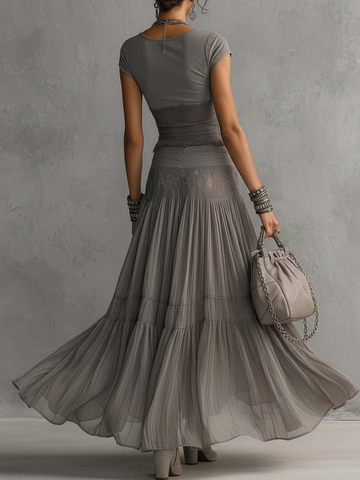 Elena | Conjunto de falda maxi y top