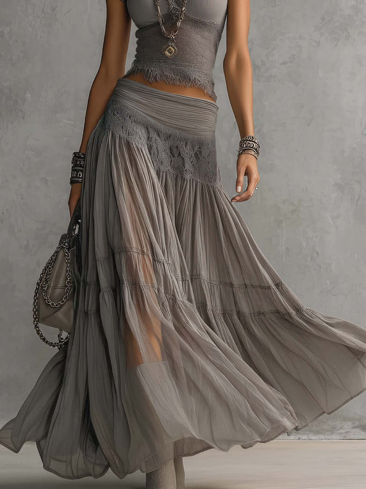 Elena | Conjunto de falda maxi y top