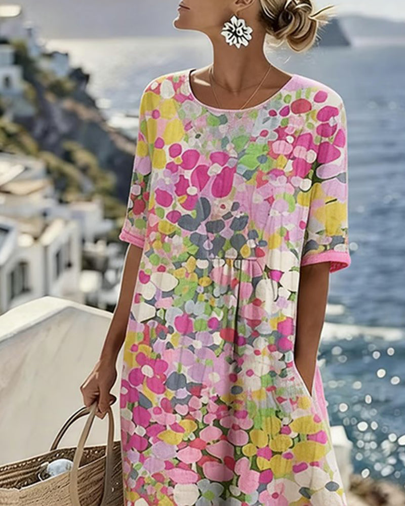 Flora | Vestido midi floral suelto
