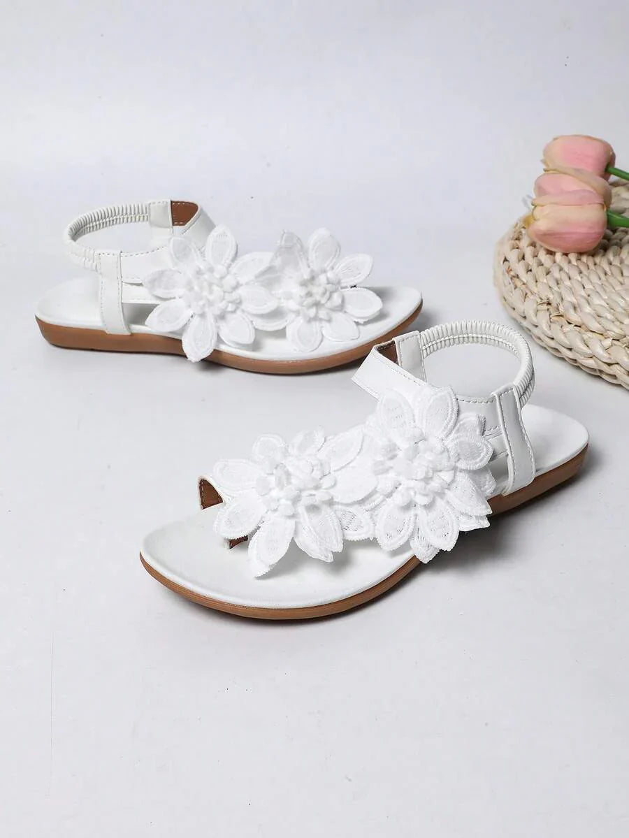 Floréa | Sandalias Ortopédicas con Flores Aplicadas