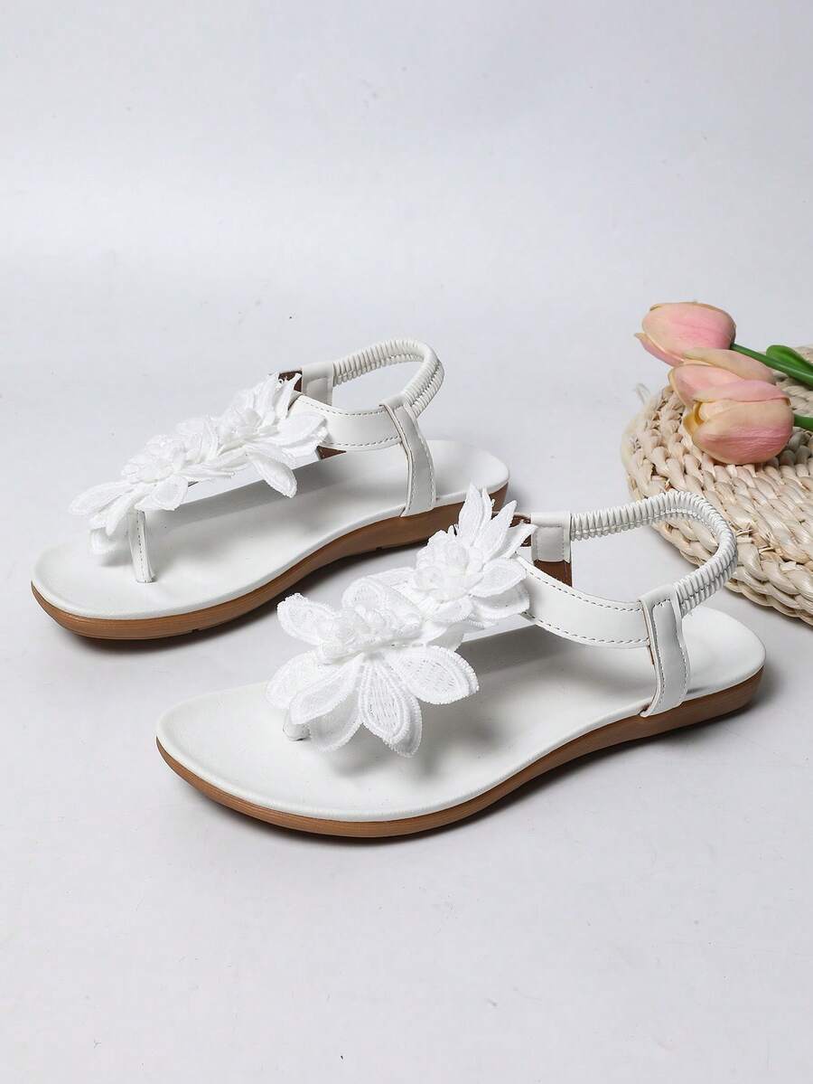 Floréa | Sandalias Ortopédicas con Flores Aplicadas