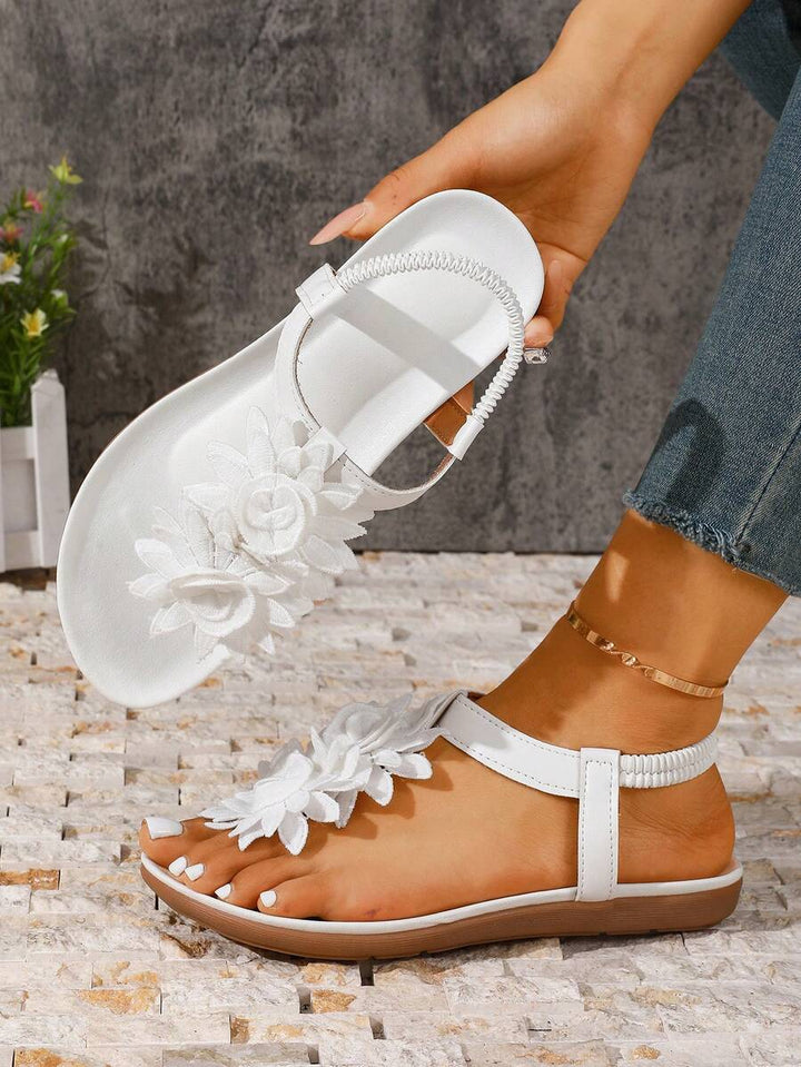 Floréa | Sandalias Ortopédicas con Flores Aplicadas