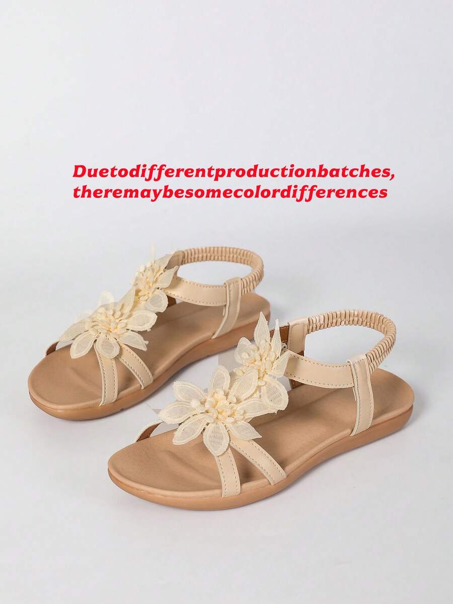 Floréa | Sandalias Ortopédicas con Flores Aplicadas
