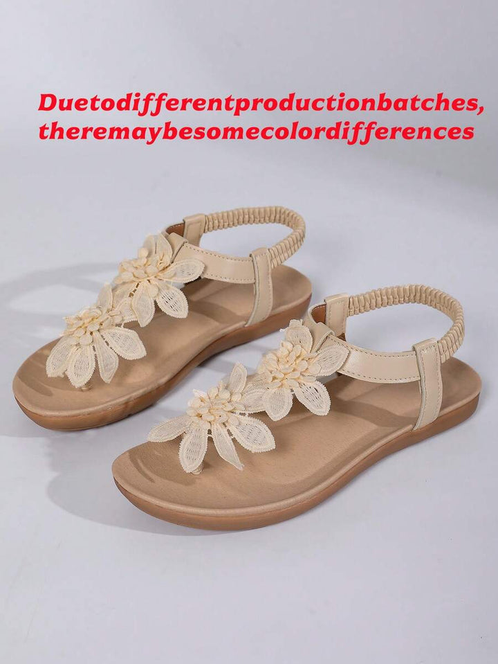 Floréa | Sandalias Ortopédicas con Flores Aplicadas