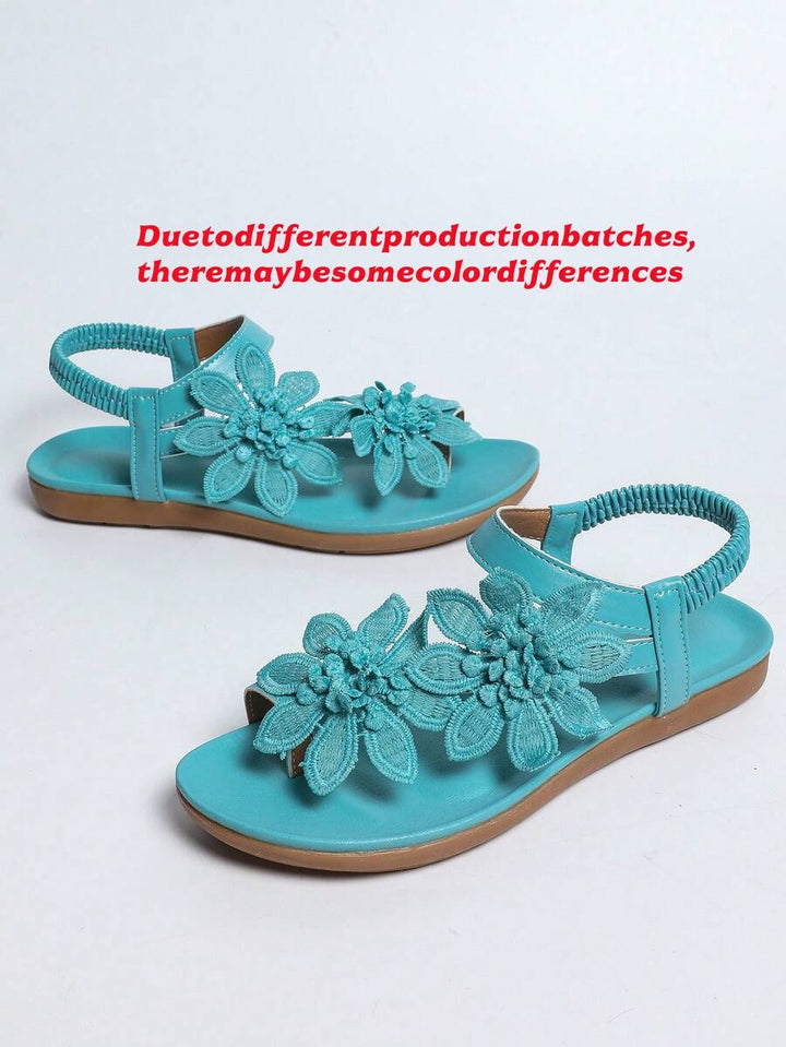 Floréa | Sandalias Ortopédicas con Flores Aplicadas