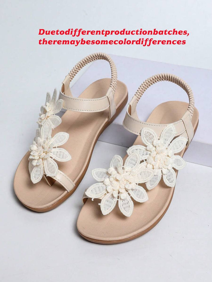 Floréa | Sandalias Ortopédicas con Flores Aplicadas