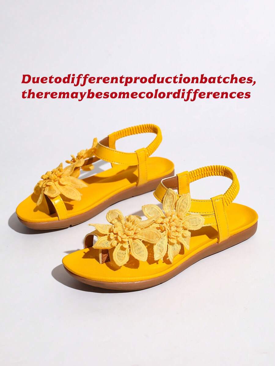 Floréa | Sandalias Ortopédicas con Flores Aplicadas