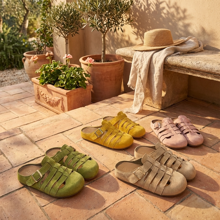 Sandalias Mules de Confort sin Cierre