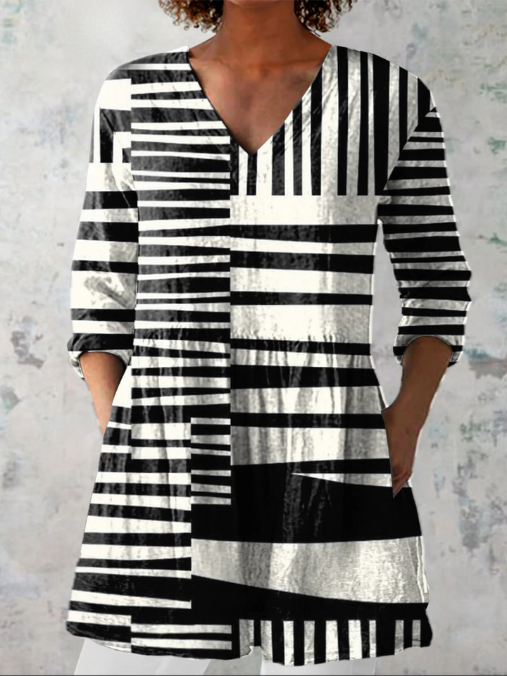 Elena's | Blusa larga con cuello en V