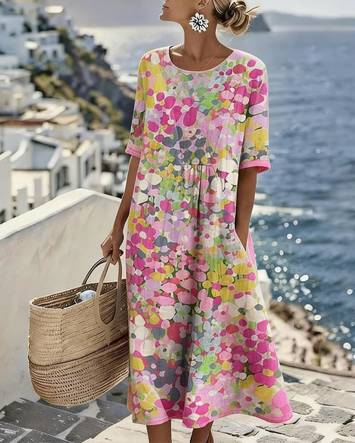 Flora | Vestido midi floral suelto
