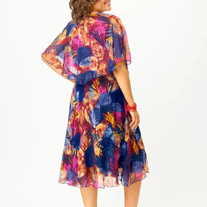 Aitana | Vestido midi con estampado vibrante