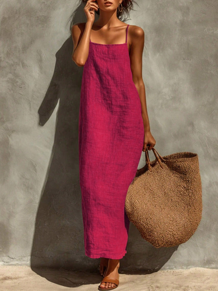 Elena's| Vestido de color sólido