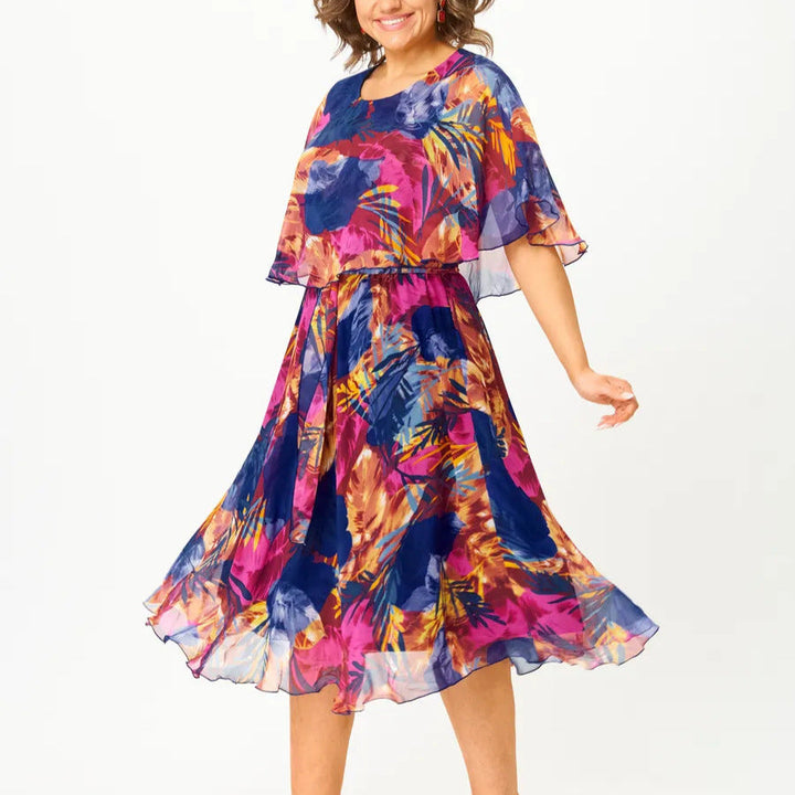Aitana | Vestido midi con estampado vibrante