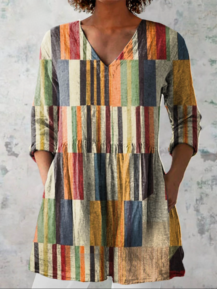 Elena's | Blusa larga con cuello en V