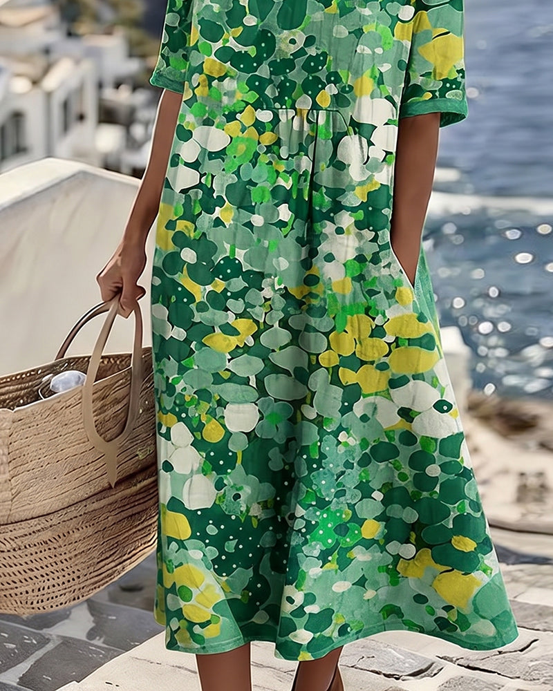 Flora | Vestido midi floral suelto