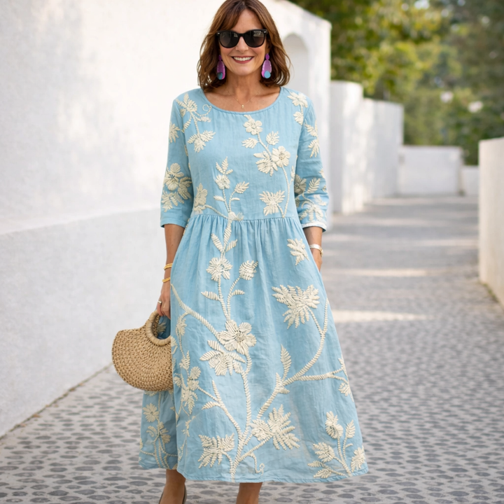 Nelia | Vestido maxi floral