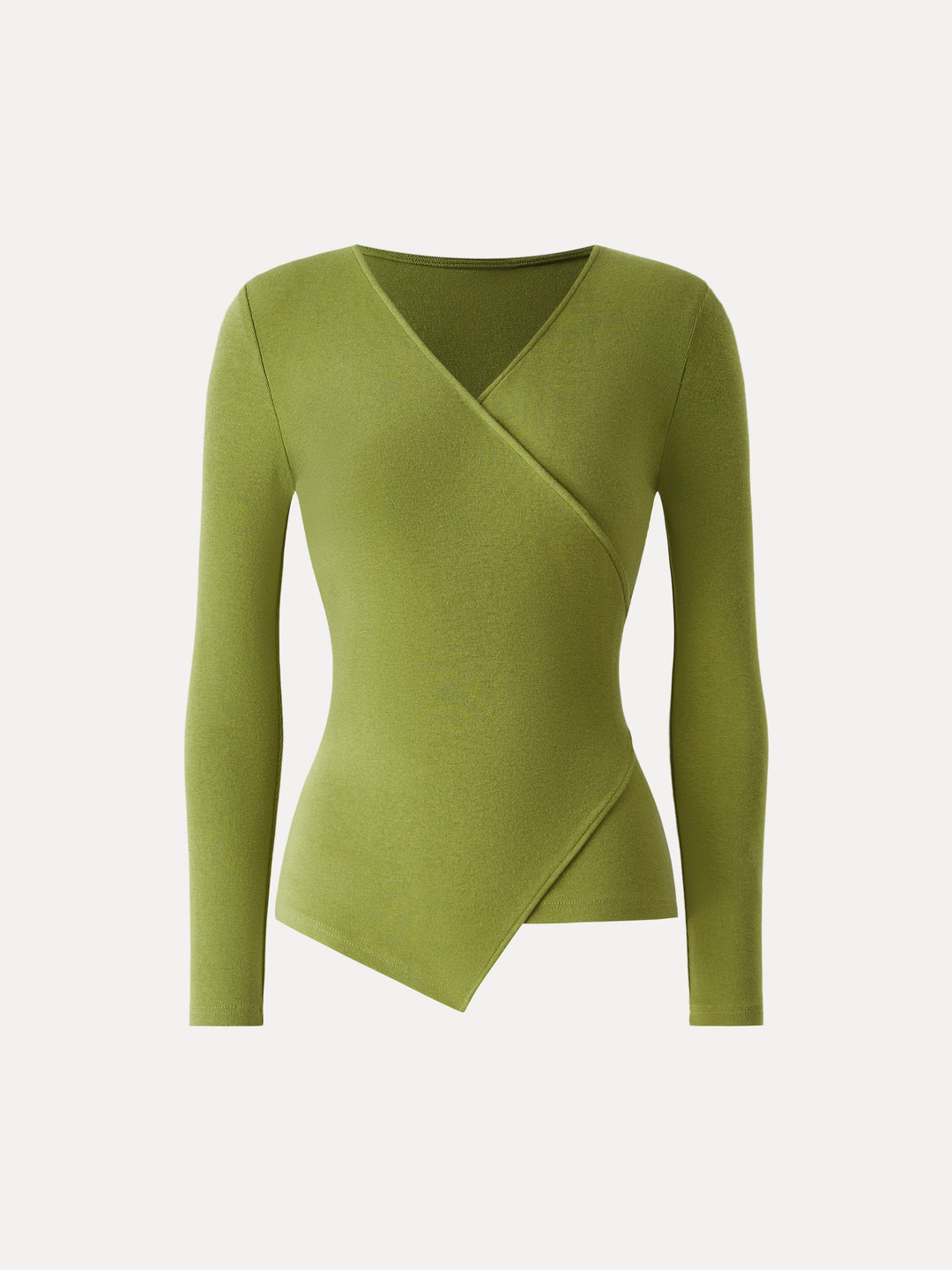 Elena| Camiseta Verde con Cuello en V