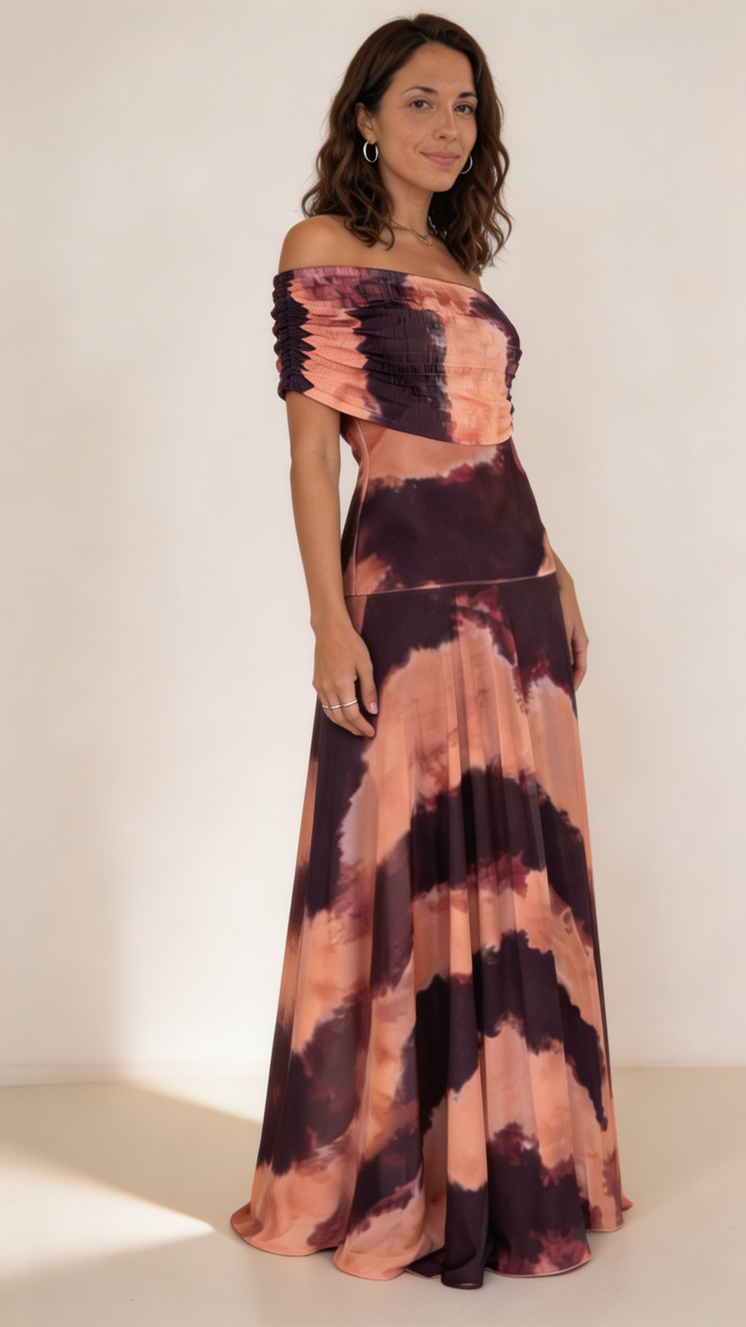 Sol | Vestido maxi tie dye