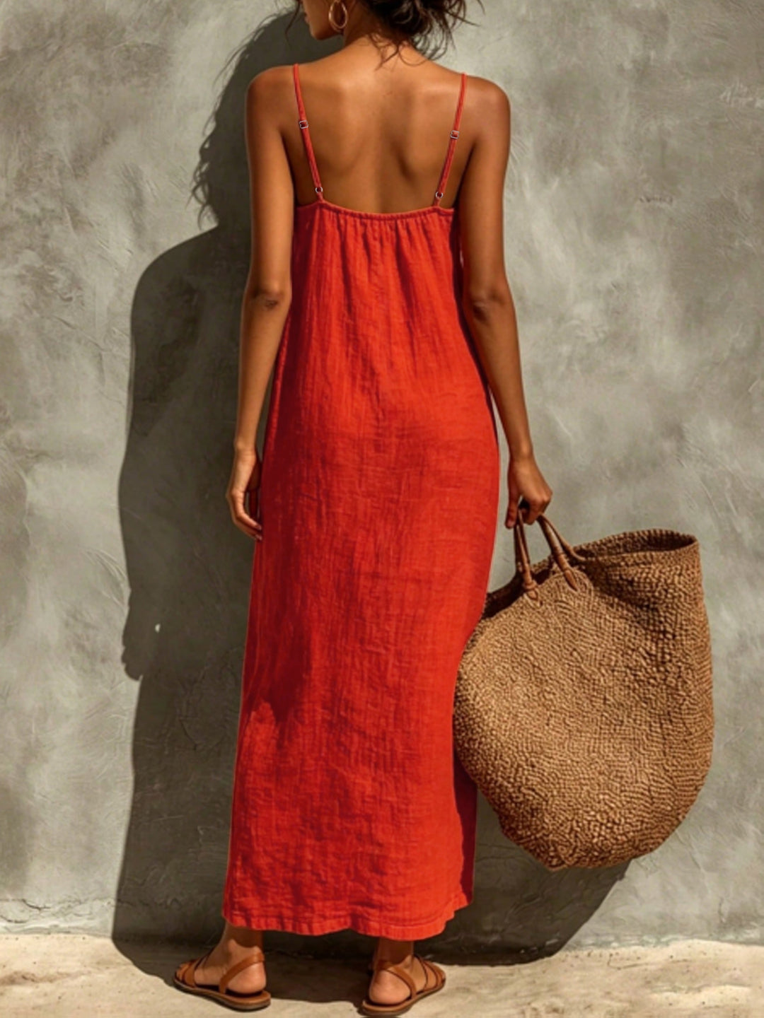 Elena's| Vestido de color sólido