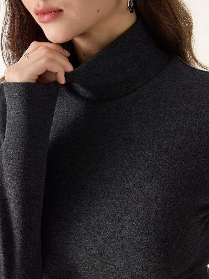 Elena| Suéter de Cuello Alto y Mangas Largas