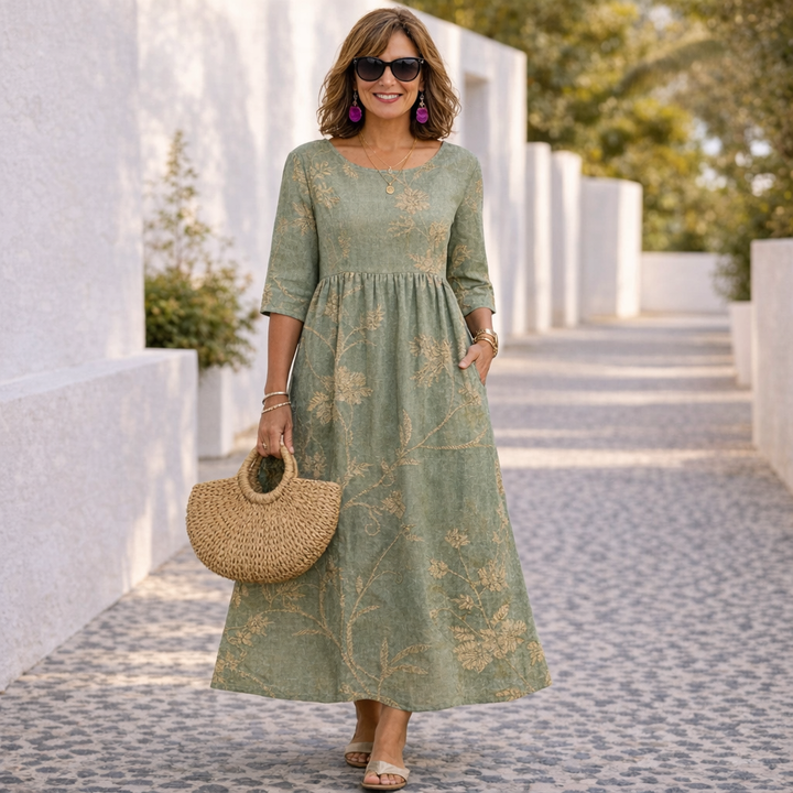 Susana | Vestido Floral con un Toque de Verano