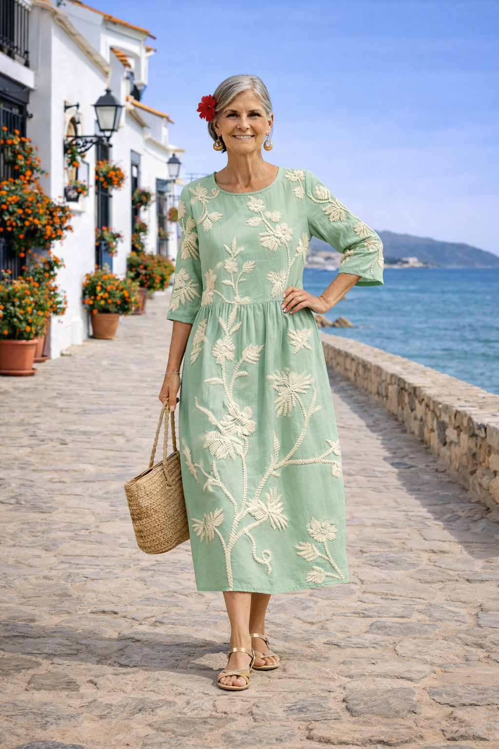 Renata | Vestido Floral Elegante