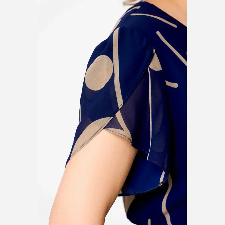 Elena's | Vestido Midi De Gasa