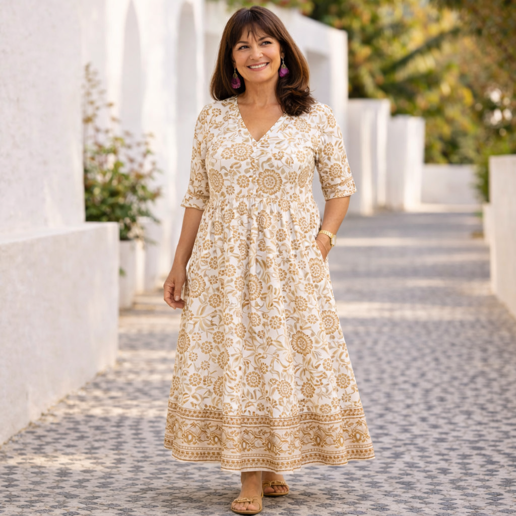 Elia | Vestido floral elegante y fresco
