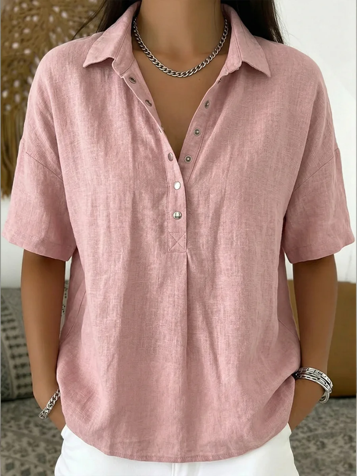 Violeta | Blusa con Cuello y Botones