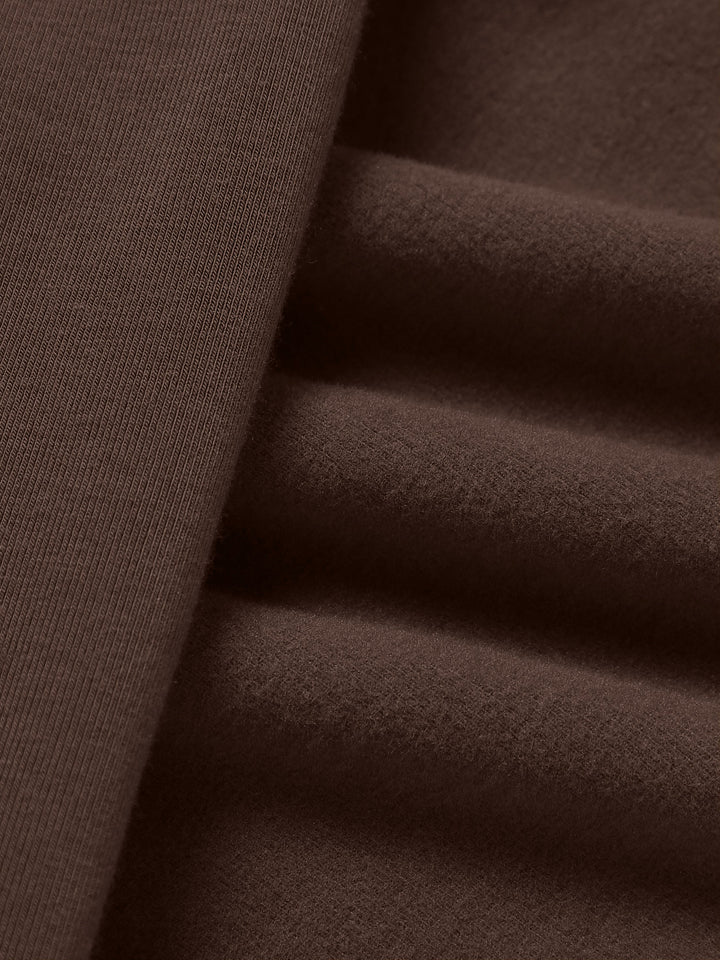 Elena | Top premium de escote barco en color espresso