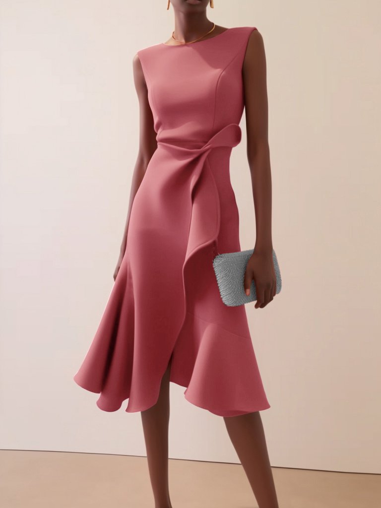 Darlene | Vestido midi sofisticado
