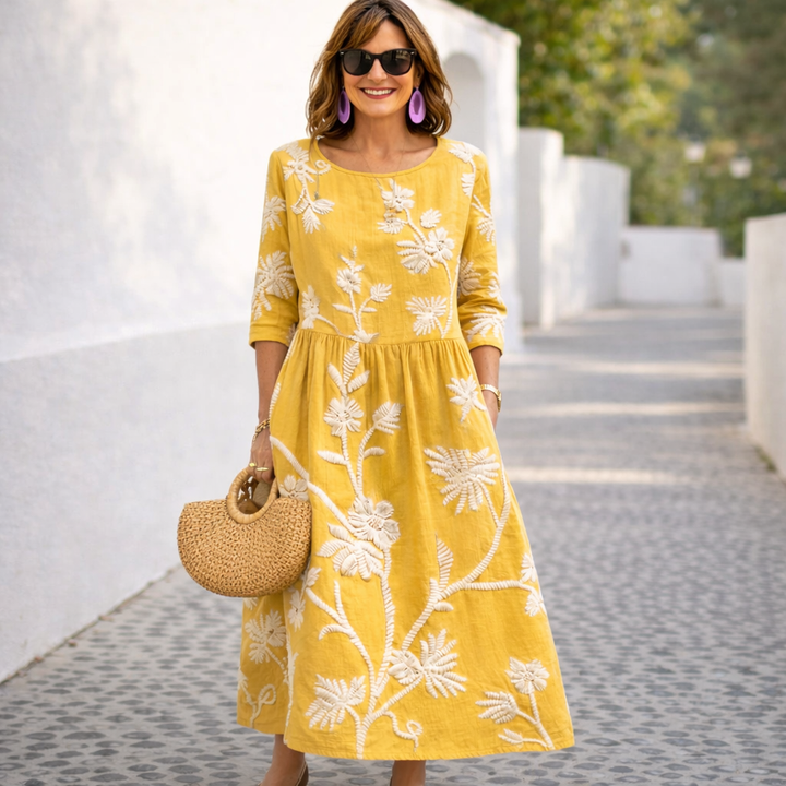 Nelia | Vestido maxi floral