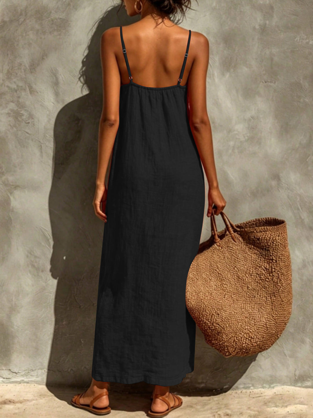 Elena's| Vestido de color sólido
