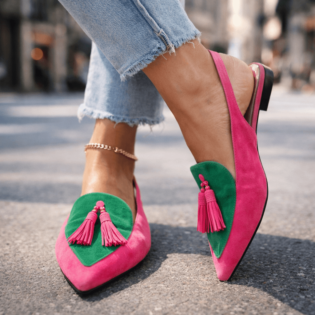 Elena | Sandalias con tiras y borlas