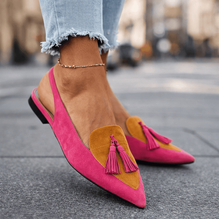 Elena | Sandalias con tiras y borlas