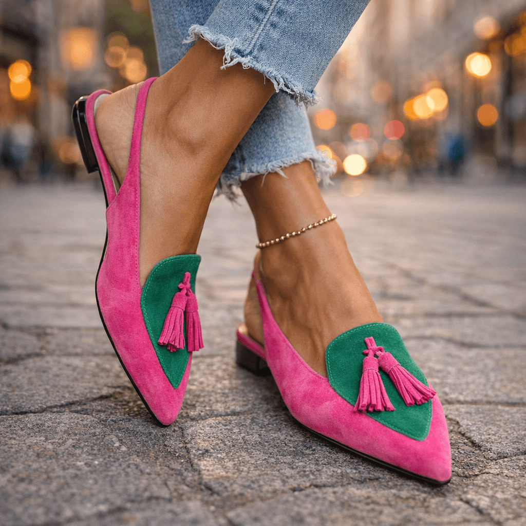 Elena | Sandalias con tiras y borlas