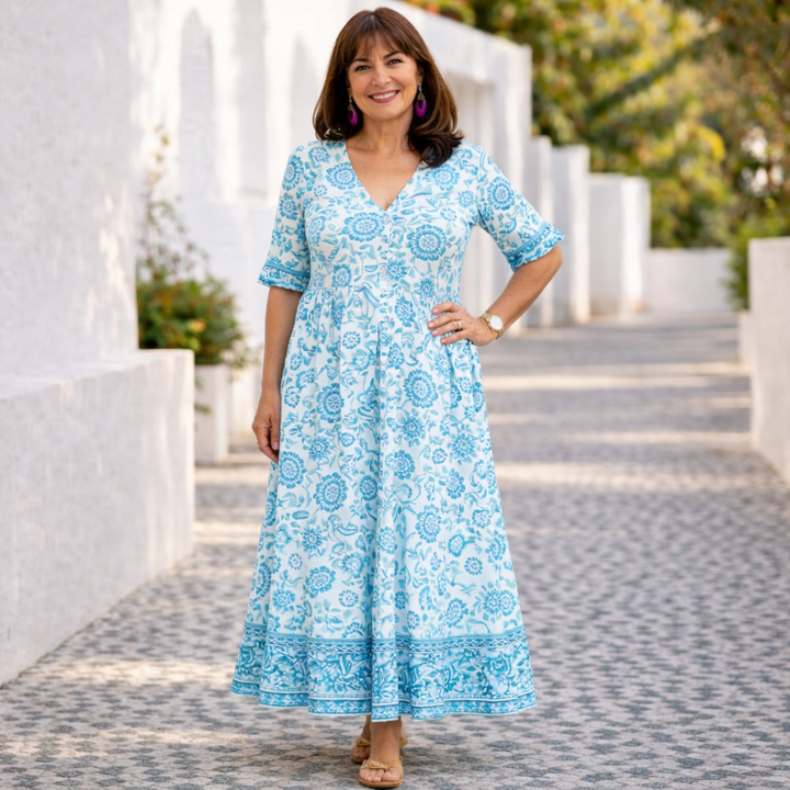 Elia | Vestido floral elegante y fresco