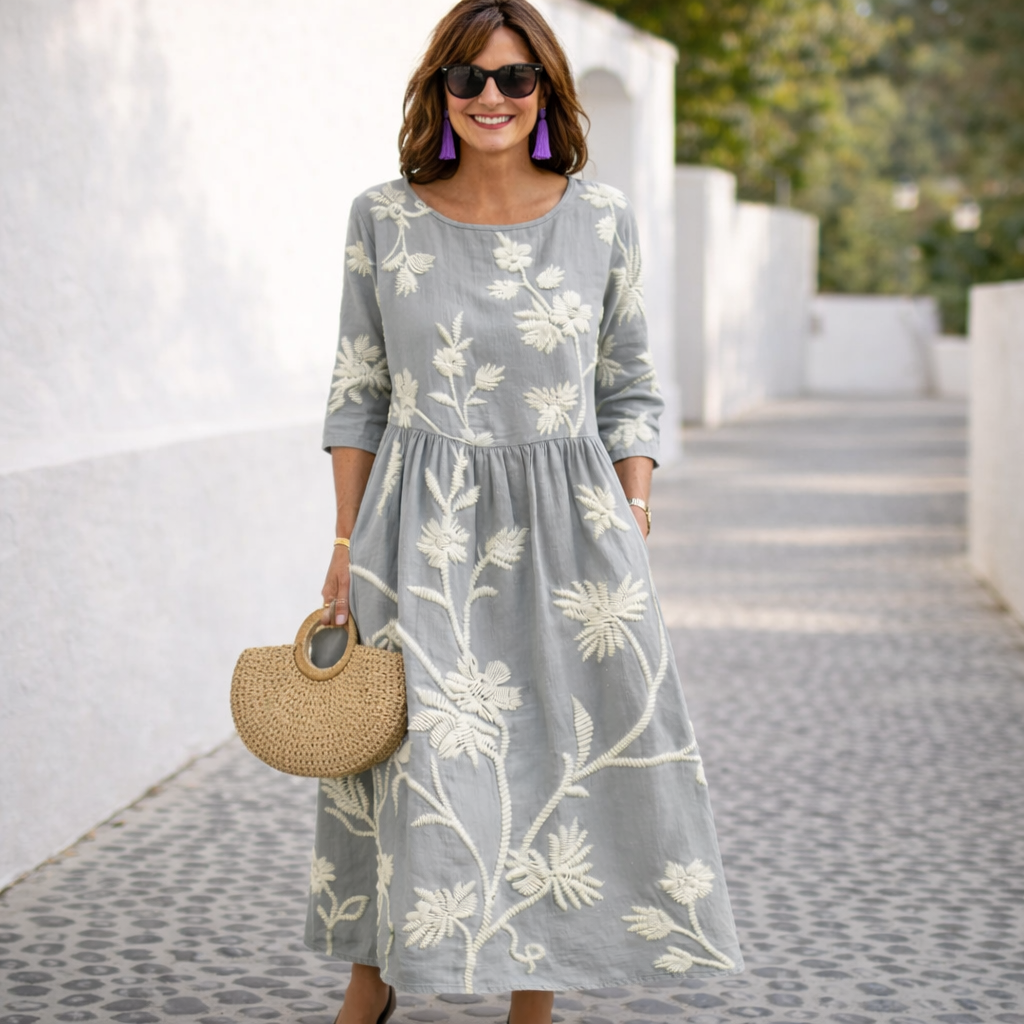 Nelia | Vestido maxi floral