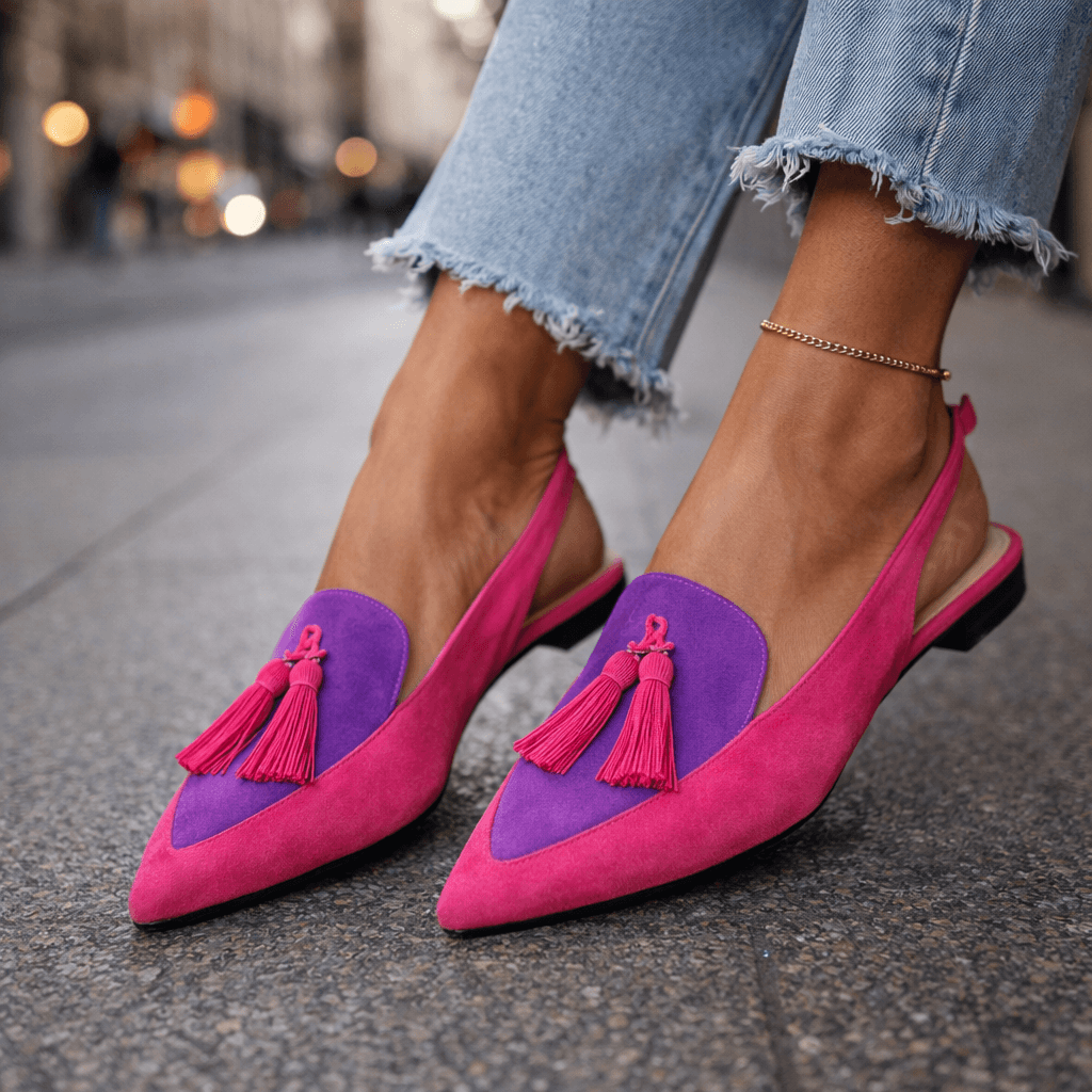 Elena | Sandalias con tiras y borlas