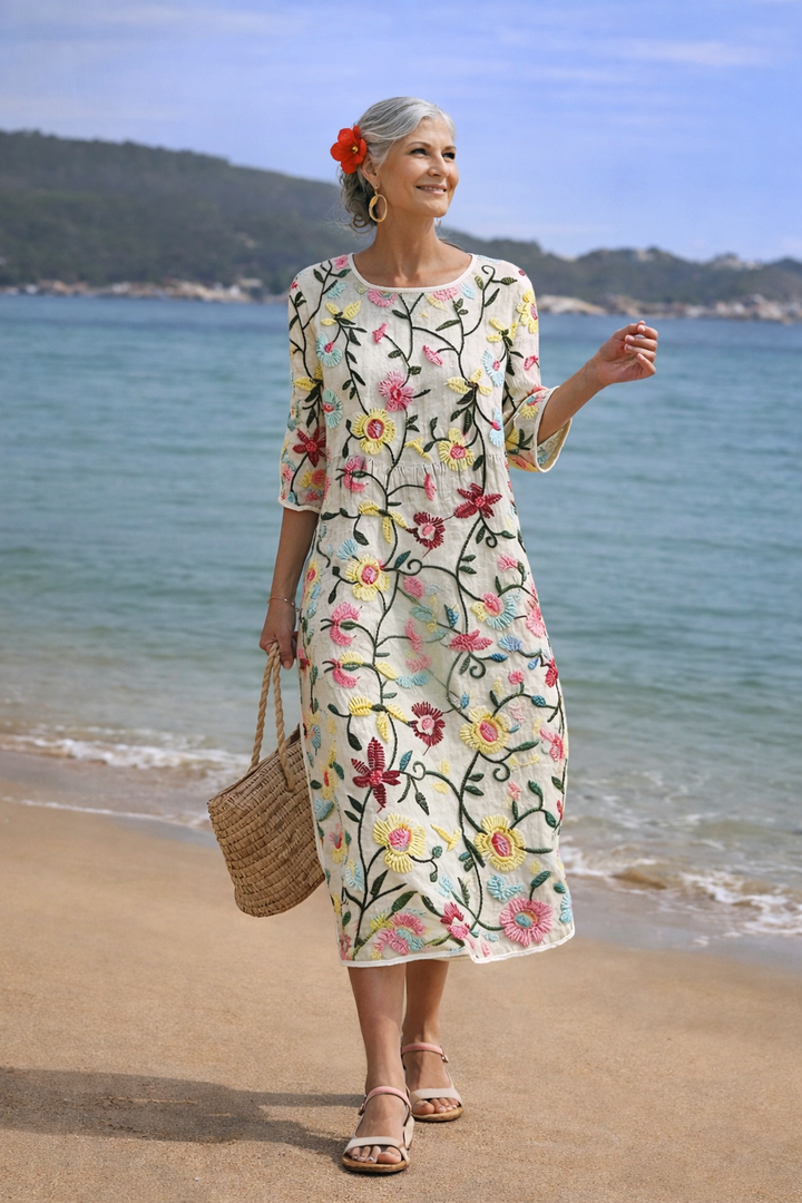 Erica | Vestido Floral Elegante