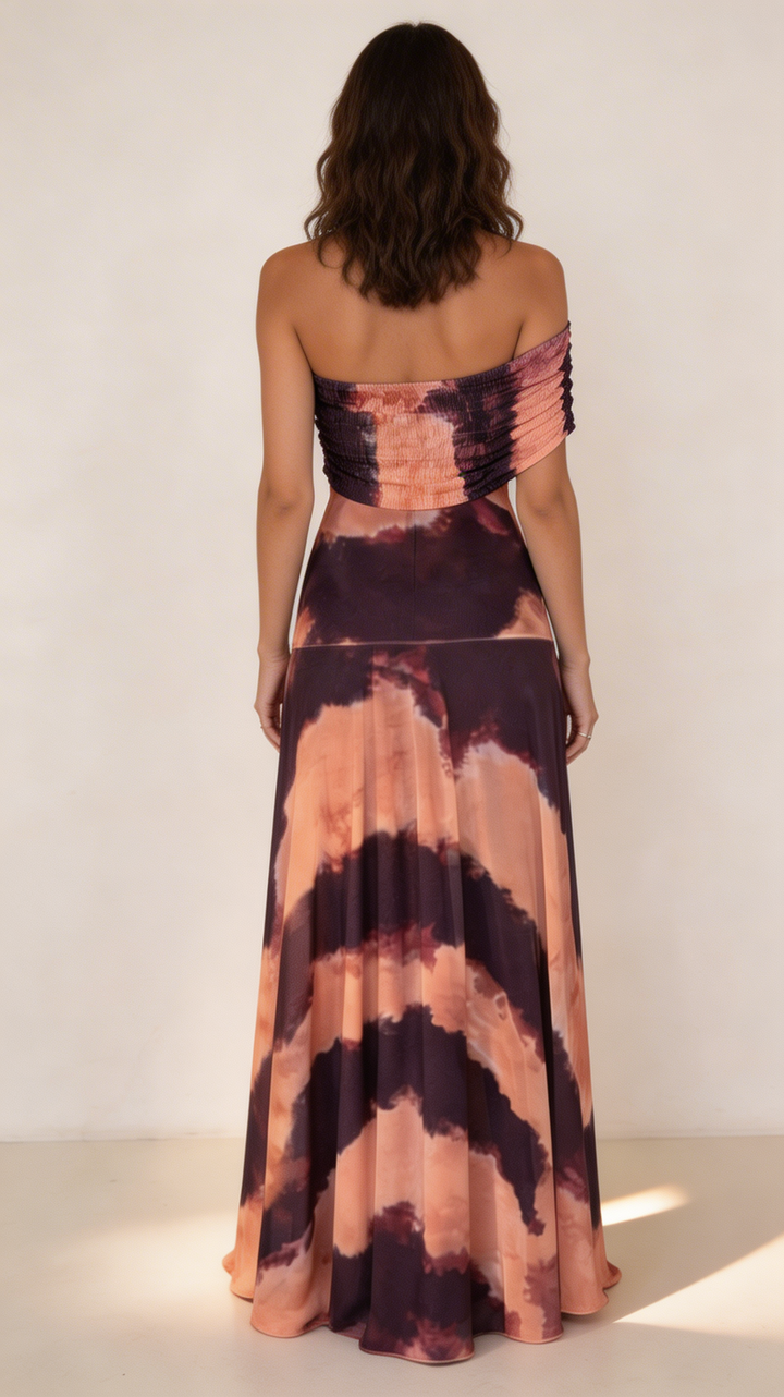 Sol | Vestido maxi tie dye