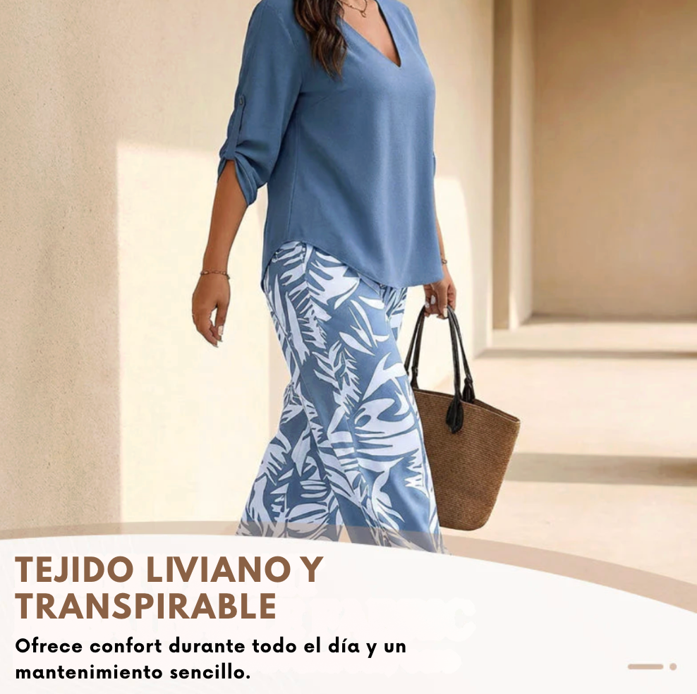 Conjunto Elegante - Estilo sin esfuerzo, frescura total