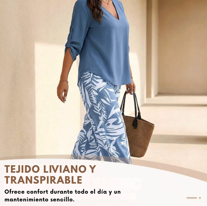 Conjunto Elegante - Estilo sin esfuerzo, frescura total