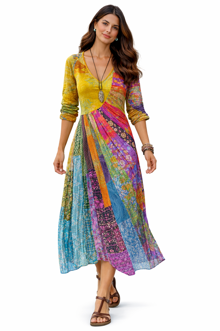 Alma | Vestido con diseño de sol bohemio