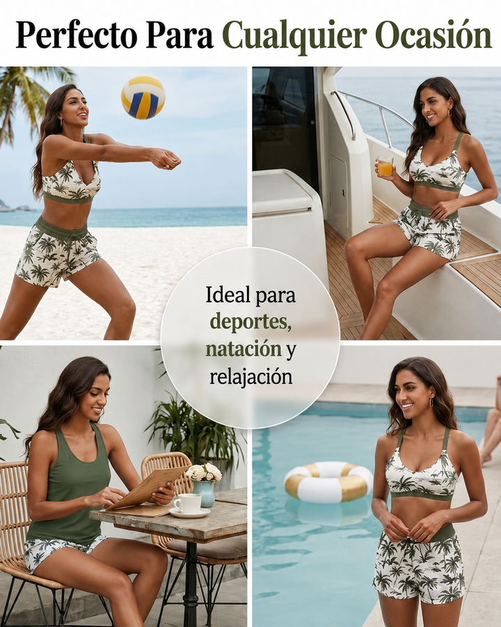 Elena's | Bañador de tres piezas y pareo