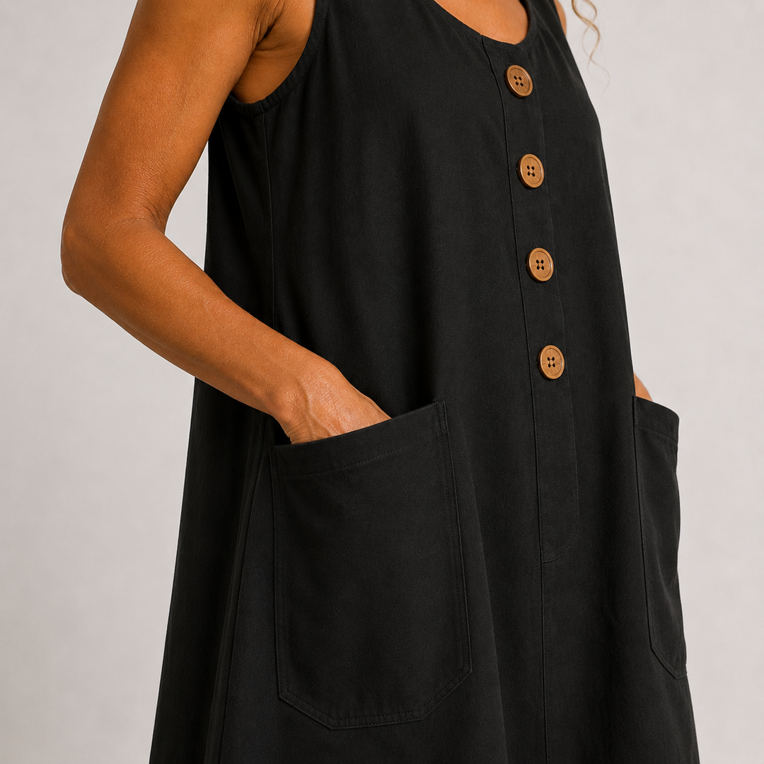 Elena's | Vestido de algodón y lino