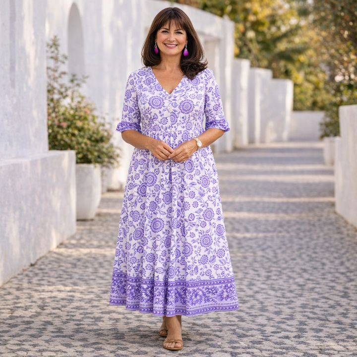 Elia | Vestido floral elegante y fresco