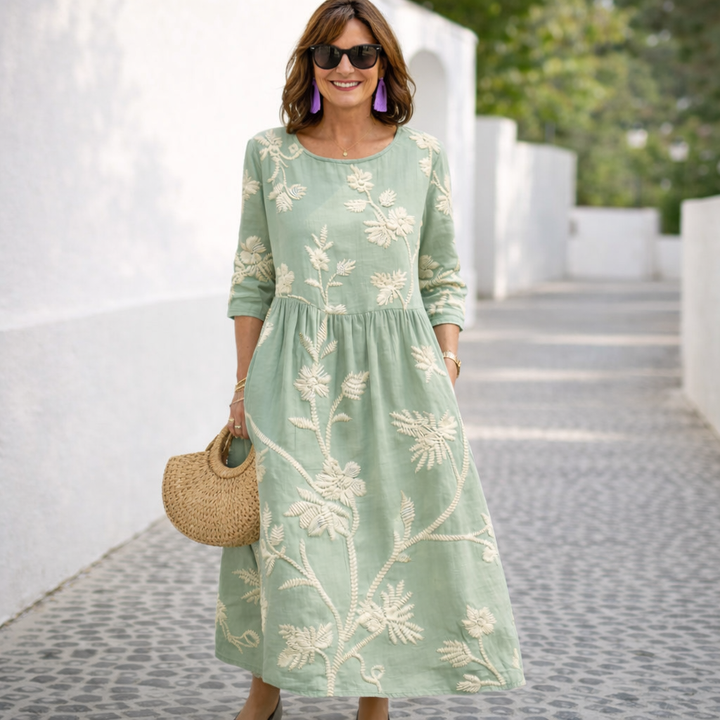 Nelia | Vestido maxi floral