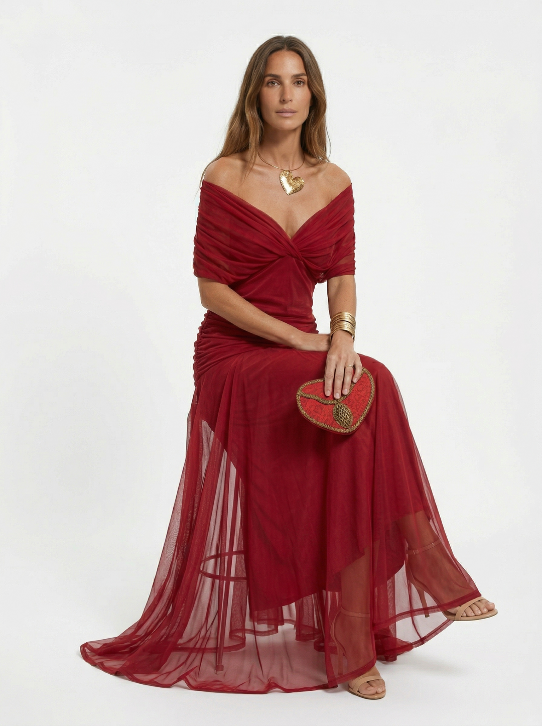 Nora | Vestido largo con cuello